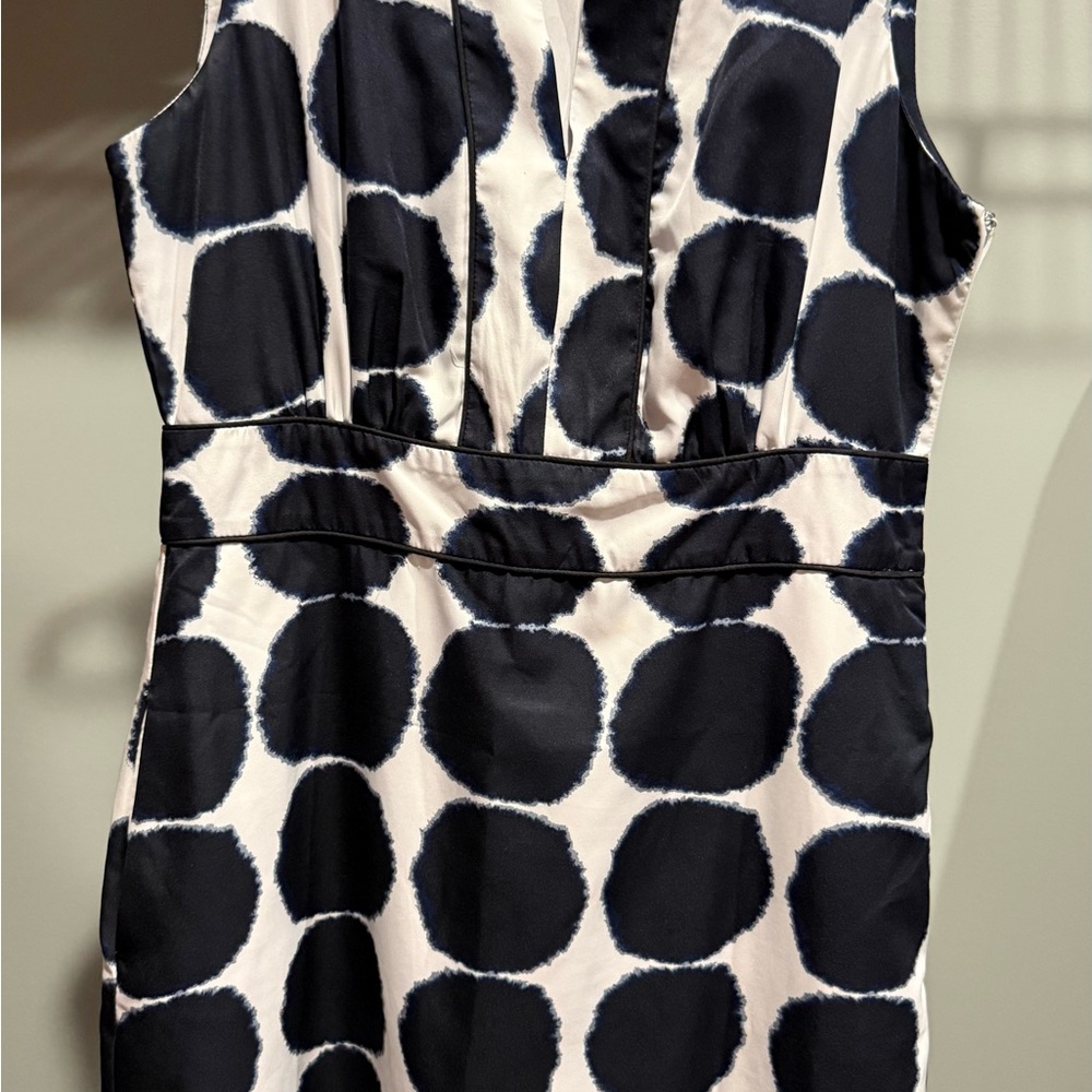 Banana Republic Black and White Sheath Mini Dress